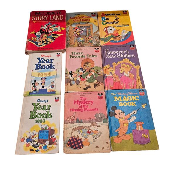 Disney Other - Disney Vintage Book Bundle 80's 70's  - 9 Books